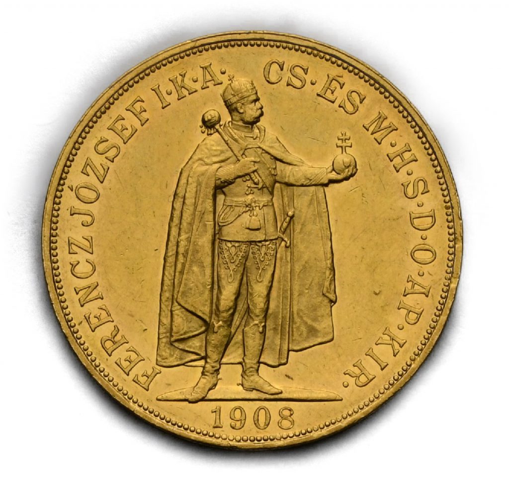 100 Koruna Františka Josefa I. 1908 KB