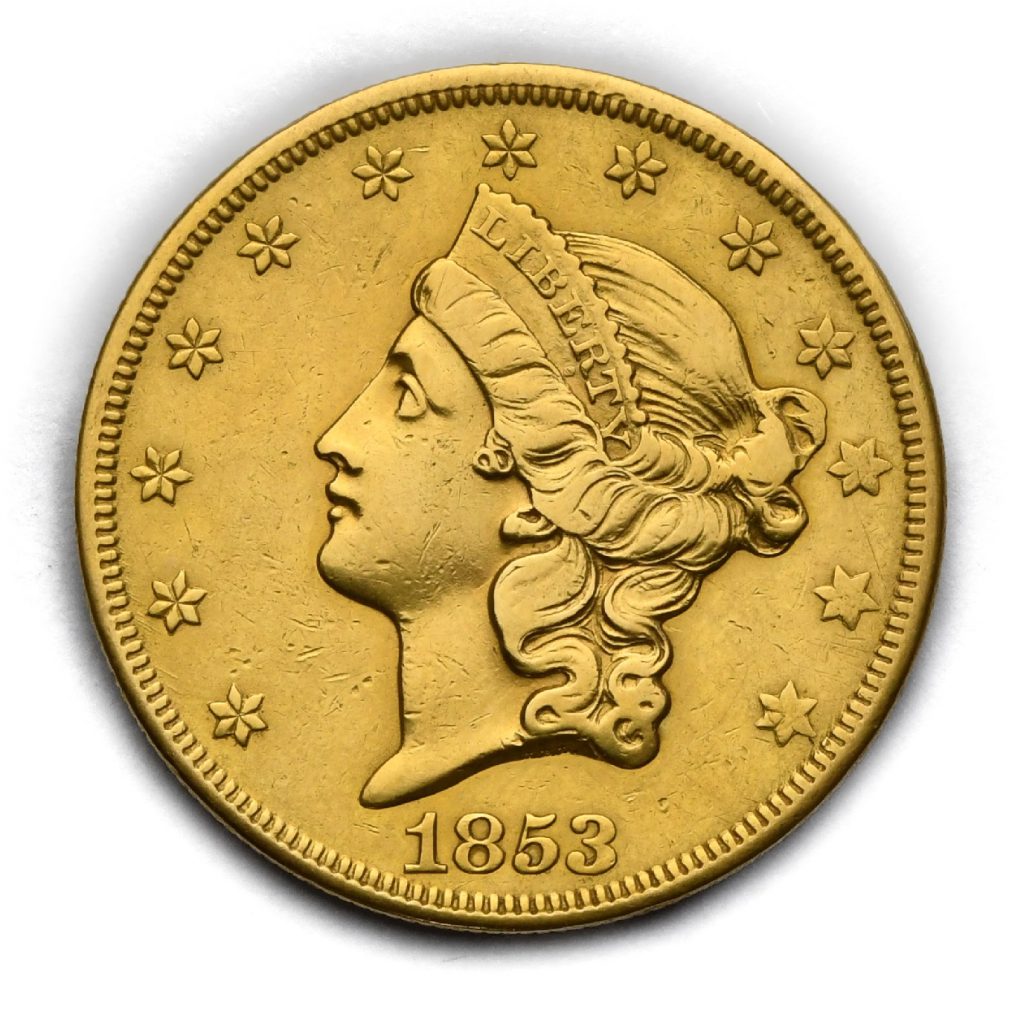 20 Dollar 1852/53 Liberty Head