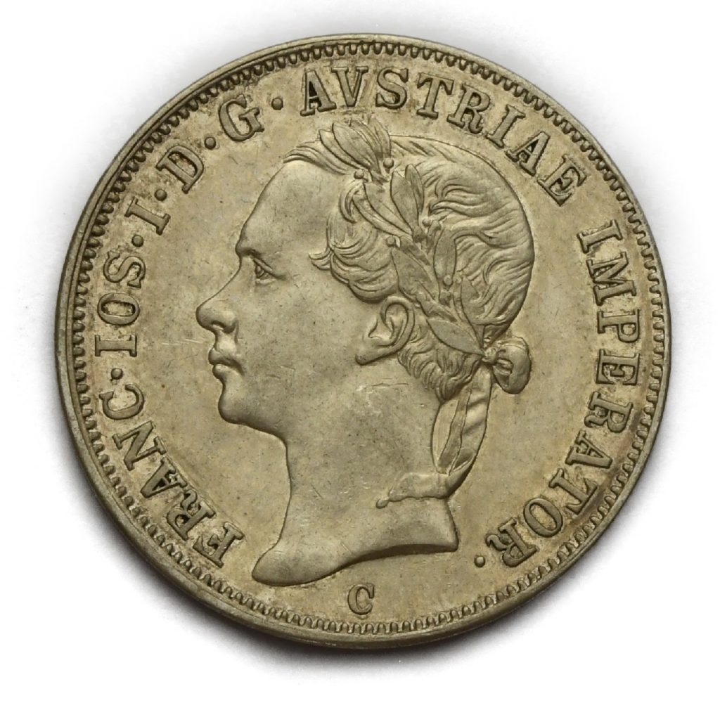 20 Krejcar Františka Josefa I. 1852 C – Hlava doleva