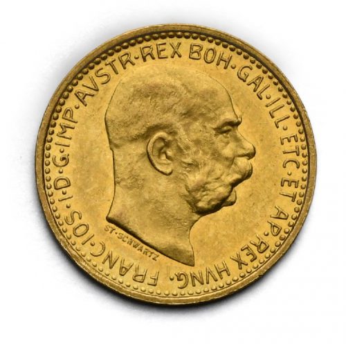 10 Koruna Františka Josefa I. 1909 Schwartz