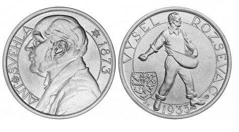 Stříbrná medaile Antonín Švehla – VYŠEL ROZSÉVAČ 1933/2021