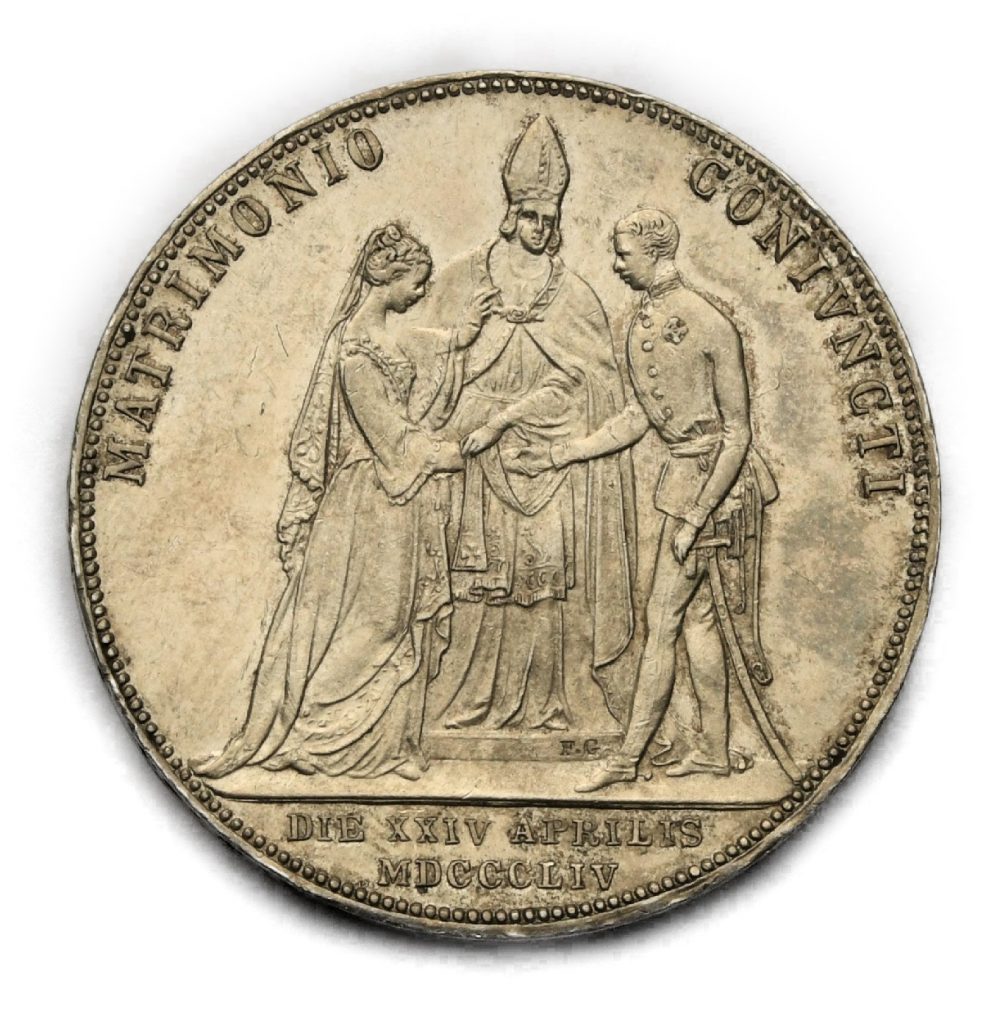 Svatební 2 Zlatník Františka Josefa I. 1854A