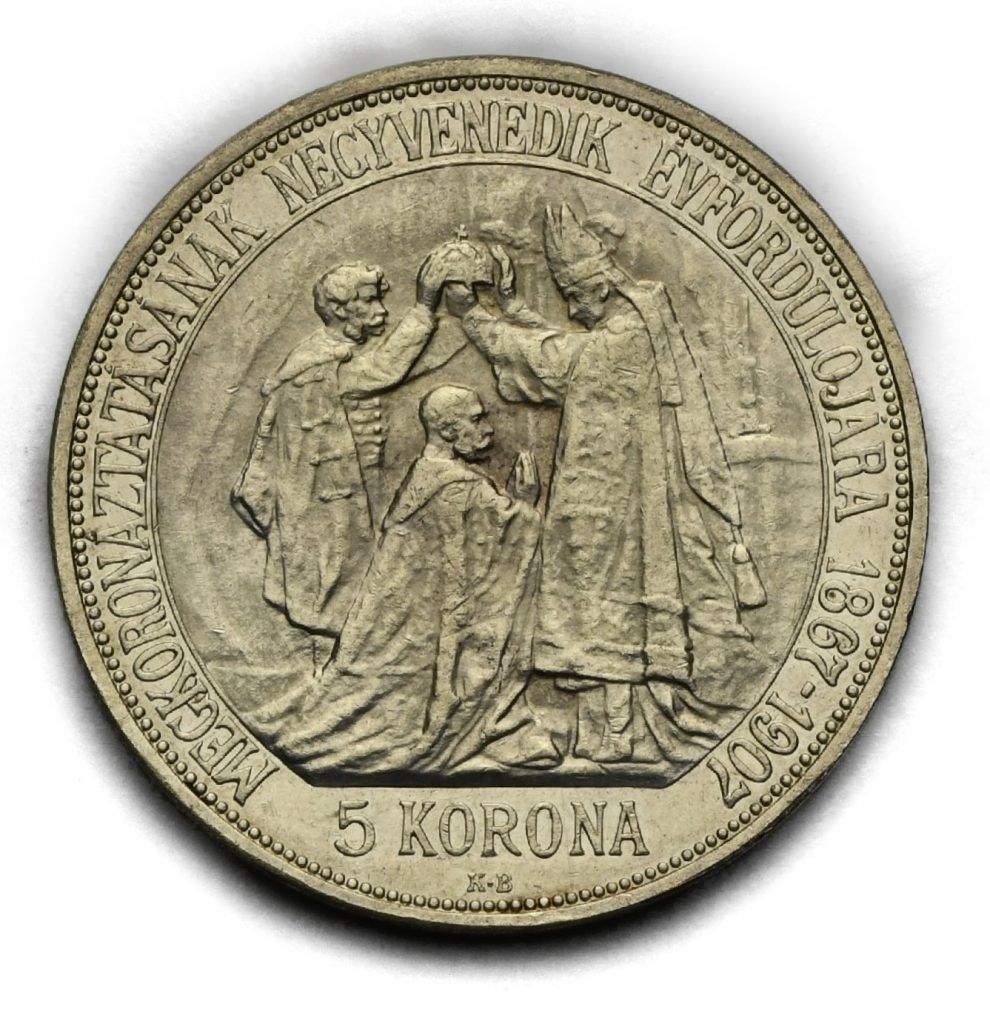 5 Koruna František Josef I. 1907 – 40. výročí korunovace