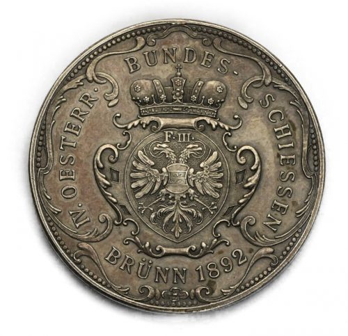 Střelecká Medaile 1892 – Cena IV. Rakouských závodu v Brně