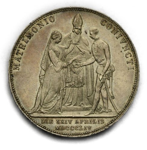 Svatební 2 Zlatník František Josef I. 1854 A