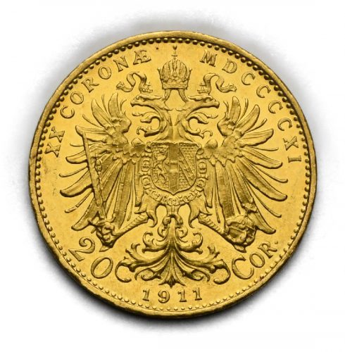 20 Koruna Františka Josefa I. 1911 bz