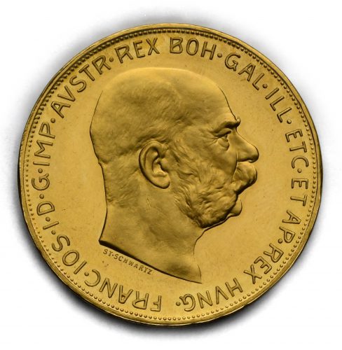 100 Koruna Františka Josefa I. 1915 – Předválečná ražba