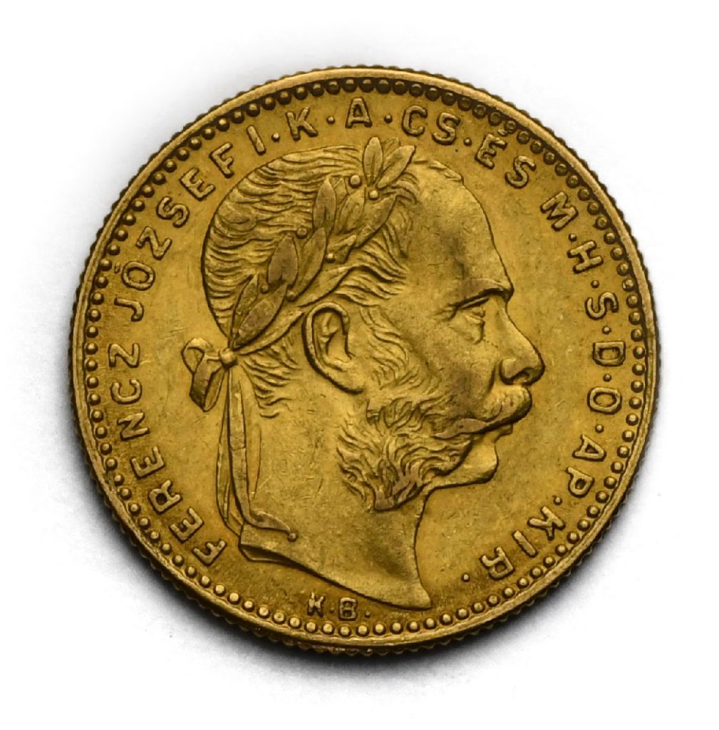 8 Zlatník Františka Josefa I. 1892 KB – Se znakem Fiume