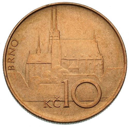 Mince 10 Kč z roku 1993 - varianta malé Kč