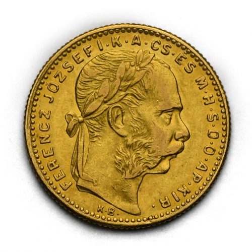 8 Zlatník Františka Josefa I. 1890 KB – Se znakem Fiume