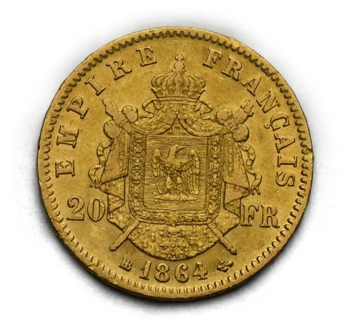 20 Frank Napoleon III. 1864