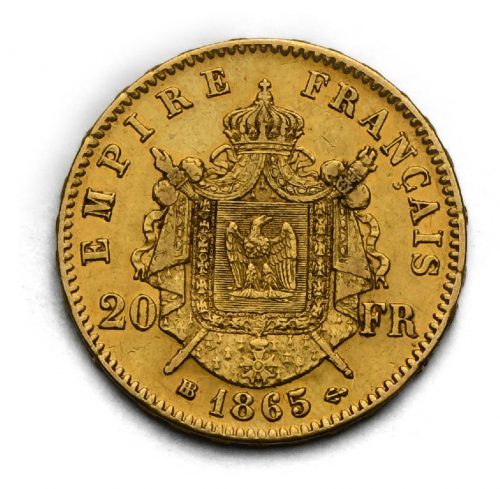 20 Frank Napoleon III. 1865