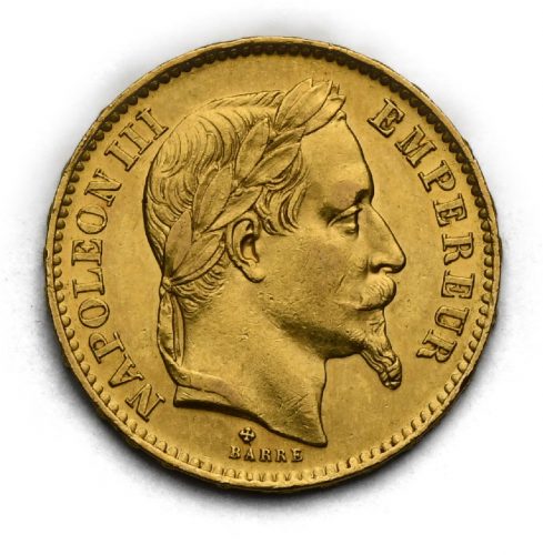20 Frank Napoleon III. 1867