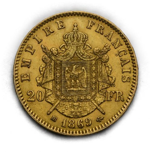 20 Frank Napoleon III. 1869