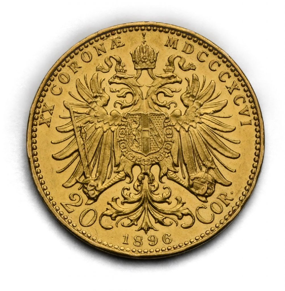 20 Koruna František Josef I. 1896 bz