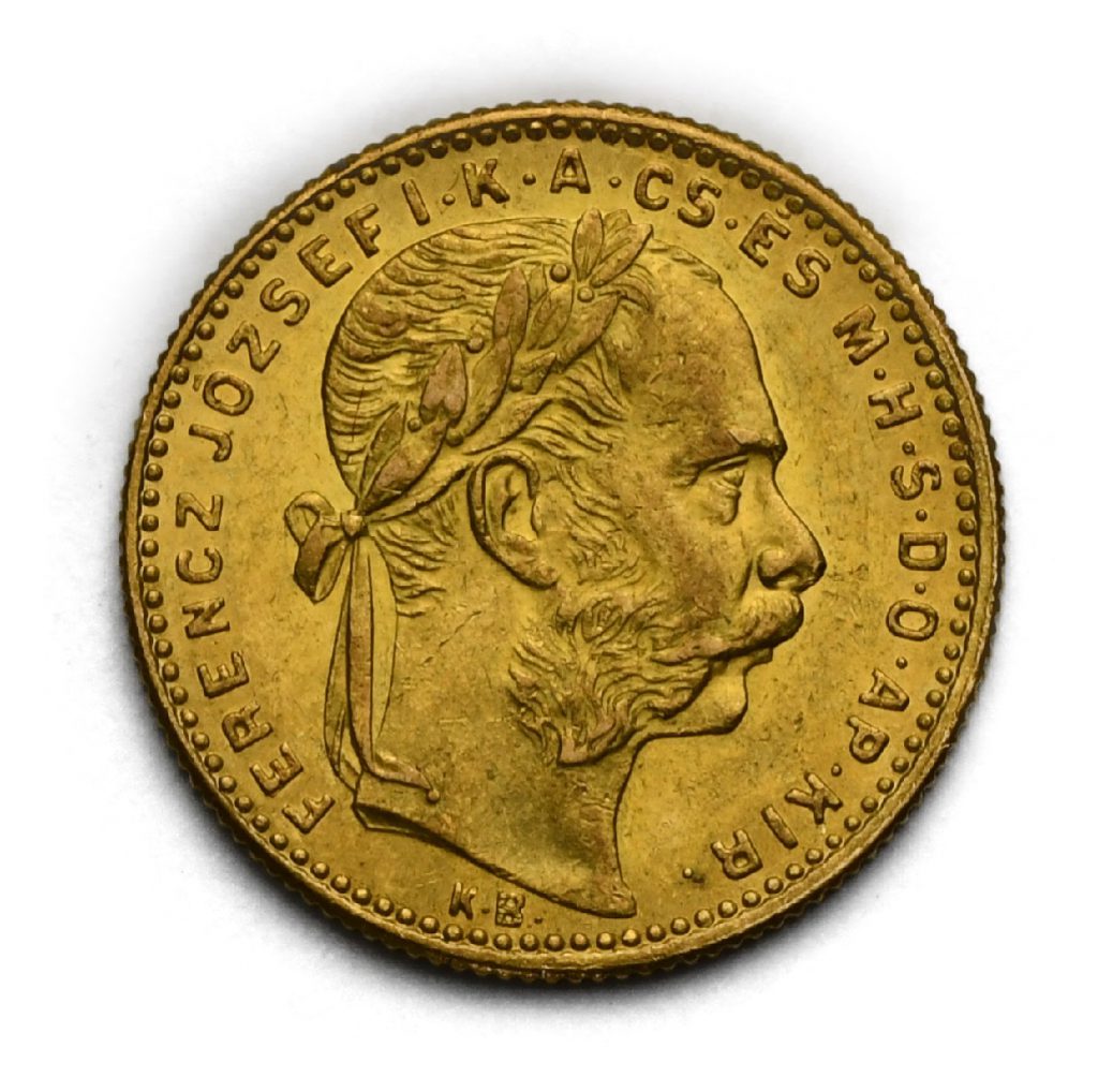 8 Zlatník Františka Josefa I. 1892 KB – Se znakem Fiume
