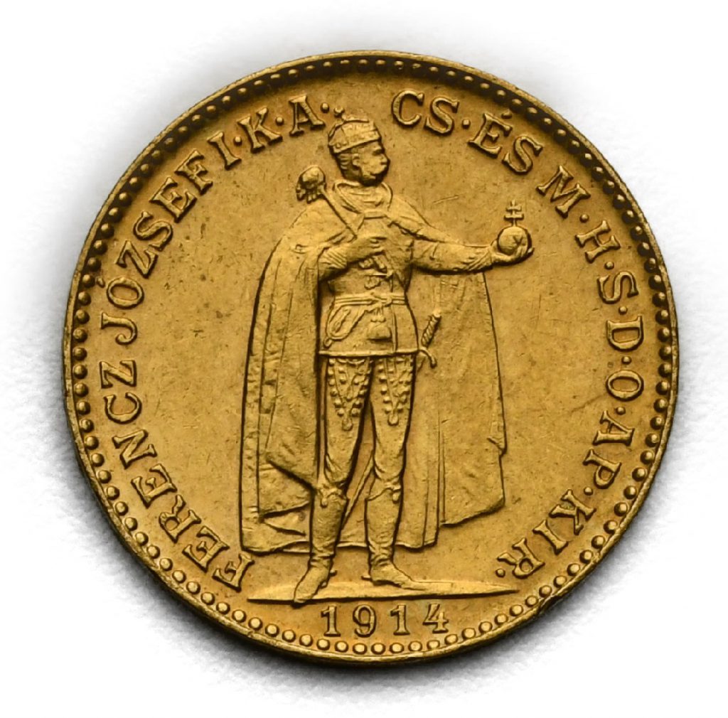 20 Koruna František Josef I. 1914 KB – Se znakem Bosny