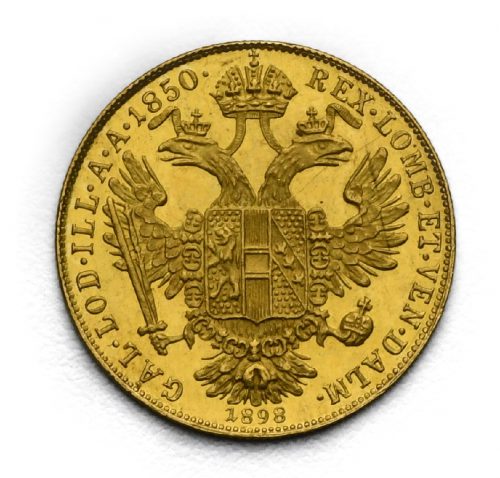 Jubilejní Dukát – 50. Výročí vlády Františka Josefa I. 1850 – 1898 A