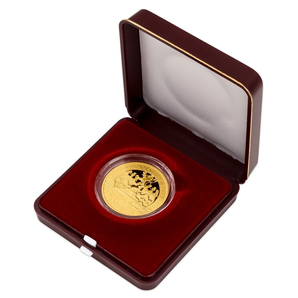 Zlatá mince 5000 Kč 2022 Litoměřice proof