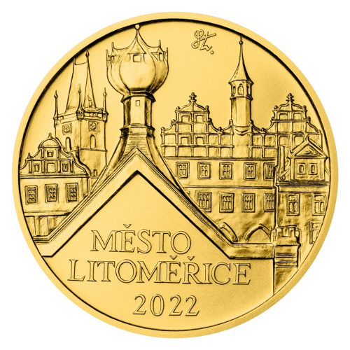 Zlatá mince 5000 Kč 2022 Litoměřice standard