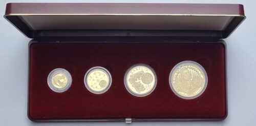 Kompletní sada Zlatých mincí Karel IV. 1998 PROOF