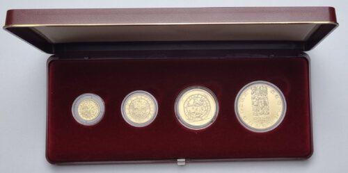 Kompletní sada Zlatých mincí Koruna Česká 1996 BK