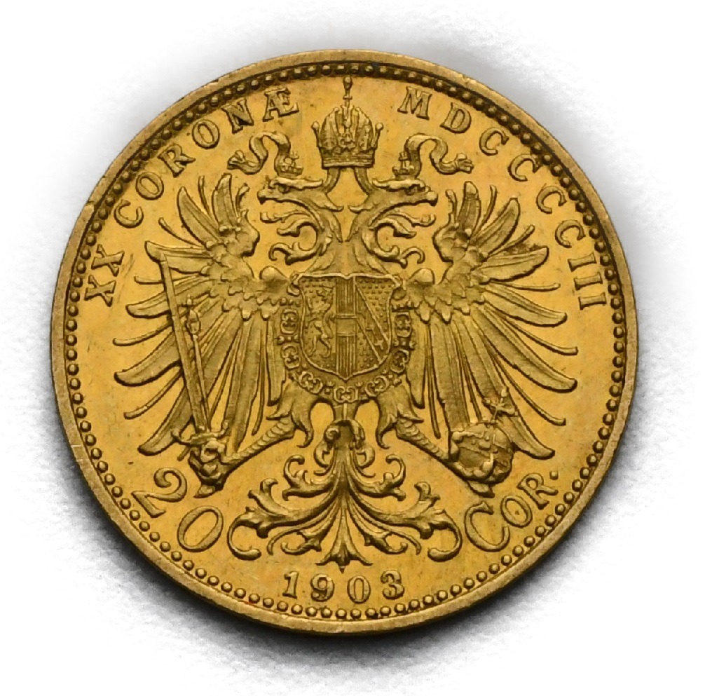 20 Koruna František Josef I. 1903 bz