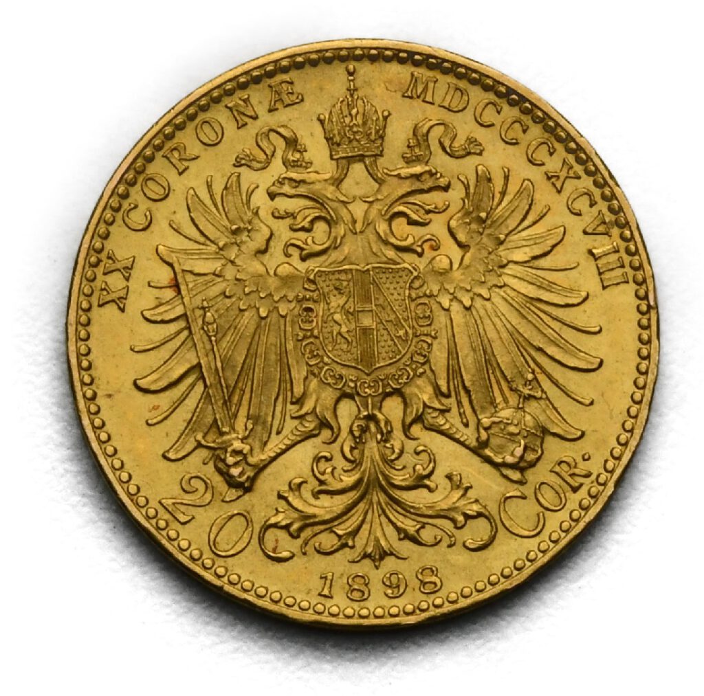20 Koruna František Josef I. 1898 bz