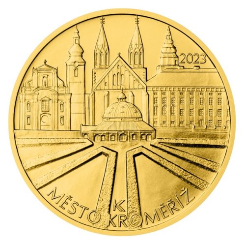Zlatá mince 5000 Kč 2023 Kroměříž Standard