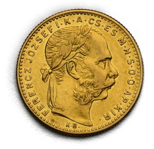 8 Zlatník František Josef I. 1891 KB – Se znakem Fiume