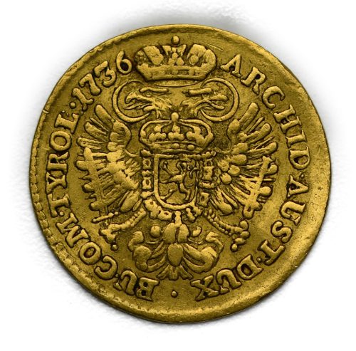 Dukát Karel VI. 1736 Praha