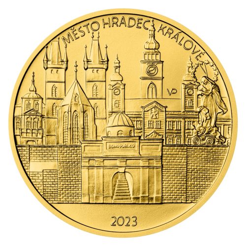 Zlatá mince 5000 Kč 2023 Hradec Králové Standard