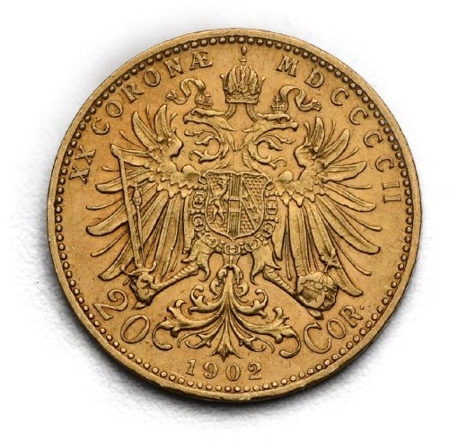 20 Koruna František Josef I. 1902 bz