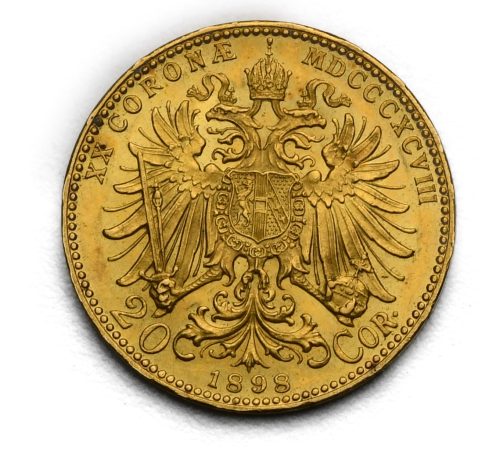 20 Koruna František Josef I. 1898 bz