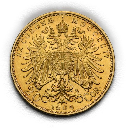 20 Koruna František Josef I. 1904 bz