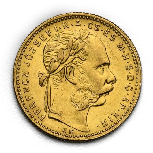 8 Zlatník František Josef I. 1892 KB – Se znakem Fiume