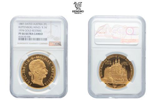 2 Gulden 1887/1974 (4 Ducats). Kuttenberg. Reopening of the silver mines. Kremnitz. Rare! 2 Gulden 1887/1974 (4 Ducats). Kuttenberg. Reopening of the silver mines. Kremnitz. Rare!