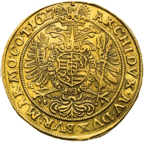 5 Dukát Ferdinand II. 1627 Vratislav