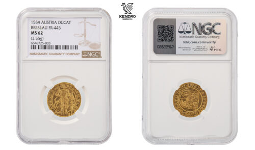 Ducat 1554. Breslau. Rare! Ducat 1554. Breslau. Rare!