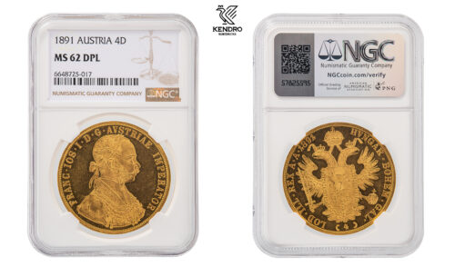 4 Ducats 1891. Vienna.