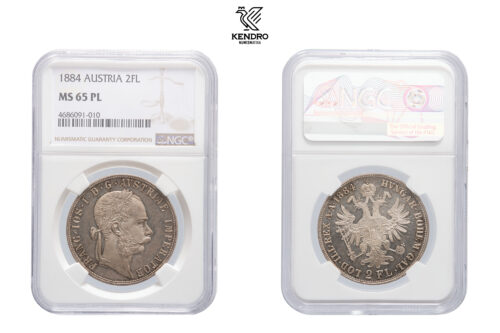 2 Gulden 1884. Vienna.