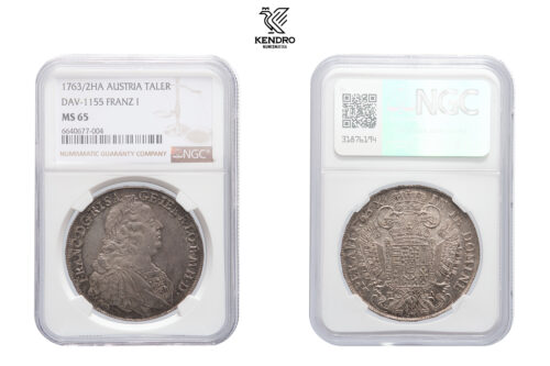 Thaler 1763. Hall. Rare in this condition!