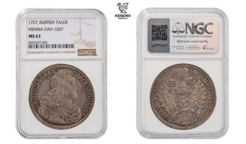 Thaler 1727. Hall.