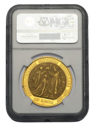 100 Koruna František Josef I. 1907 – 40. výročí korunovace