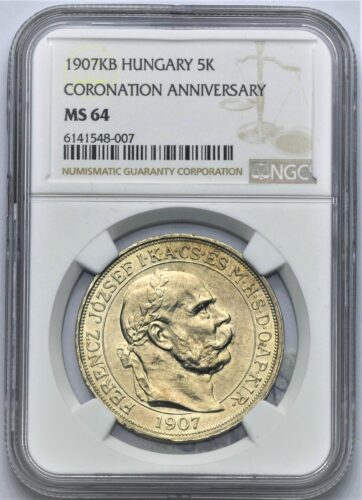 5 Koruna František Josef I. 1907 – 40. výročí korunovace